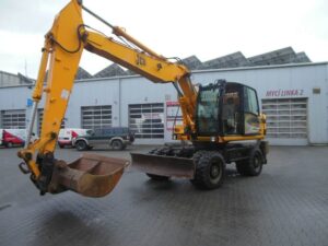 Jcb js 160 gumikerekes kotrógép