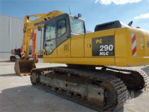 Komatsu pc290nlc-7 kotrógép bontás