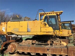Komatsu pc450-6 kotrógép bontás