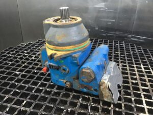 Hidraulikus motor fmv075 – kék/szürke, használt, fogazott tengellyel