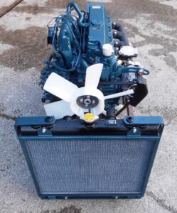 Kubota v2203 motor új radiátorral