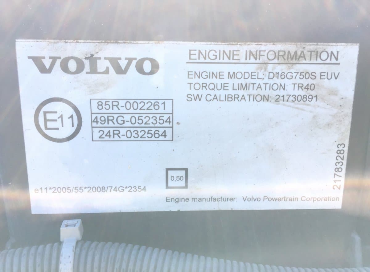 Volvo D16G750S 750 LE motor FH16-hoz, 2013
