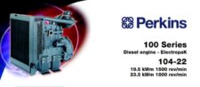 Perkins Diesel motor 100 Series 104-22, 19,5 kW/1500 rpm, 23,5 kW/1800 rpm