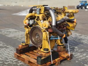 Liebherr d9406 dízelmotor, használt, fa raklapon