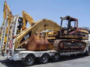 Caterpillar lánctalpas kotrógép szállító platform és alkatrészek