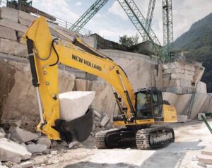 Használt new holland e385 kotrógép alkatrészek