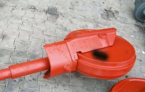 Vezetőgörgő hanomag d600 – építőgép alkatrész