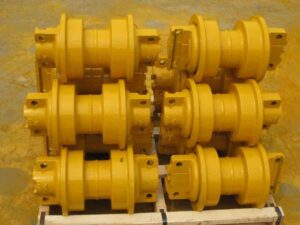 Alsó és felső sárga görgő john deere kotrógéphez