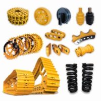 Caterpillar kotrógépek alkatrészei – lánctalp, görgők, fogaskerekek és egyéb elemek