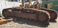 Caterpillar 350 használt rozsdás kotrógép lánctalp