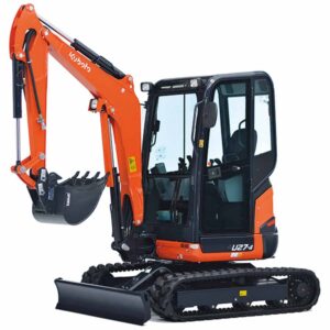 Mini kotrógép kubota u27-4 – végáttétel, lánckerék, feszítő, görgő, lánc