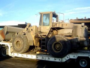 Volvo l220e bontott első rakodó – használt munkagép alkatrész
