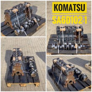 Komatsu sa6d102-1 motorblokk