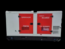 Ricardo 75 kVA Szuper Csendes CE ISO9001 Áramfejlesztő Generátor