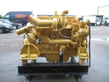 Felújított Caterpillar motor, sárga