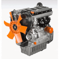 Lombardini LDW 1404 motor narancssárga ventilátorral