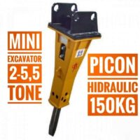 Hidraulikus kalapács minikotróhoz 2-5,5 t, 150 kg