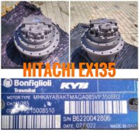 Végáttétel Hitachi EX135 kotrógéphez – Bonfiglioli KYB