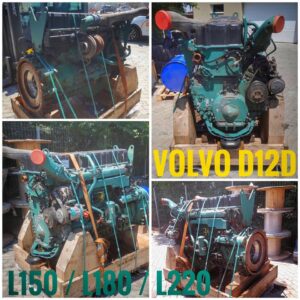 Volvo d12d használt motor l150 / l180 / l220 gépekhez